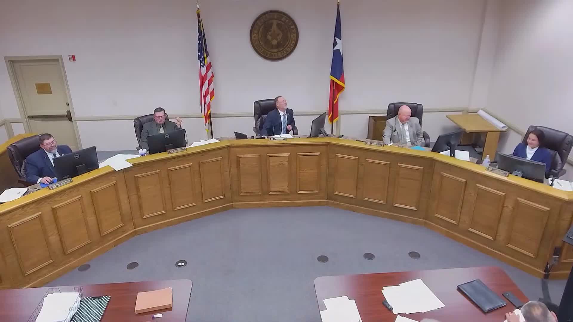 Court approves right-of-way agreement for three-phase line on County Road 2141