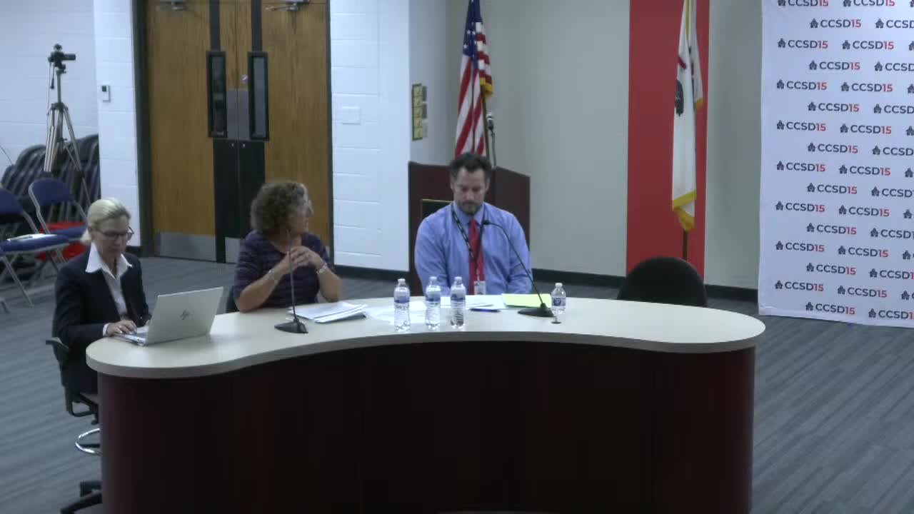 District 15 adopts FY2026 budget, authorizes up to $25 million in tax‑anticipation warrants after Cook County tax‑bill delay