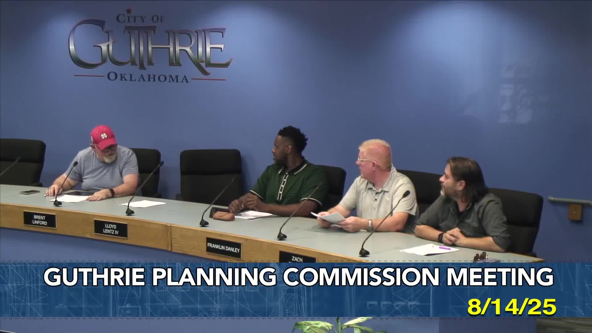 Planning staff introduces new Planning Commission member Franklin Danley