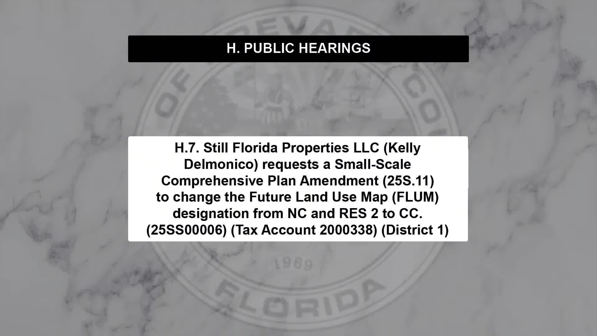 Board approves Still Florida Properties comp plan change and rezoning in District 1