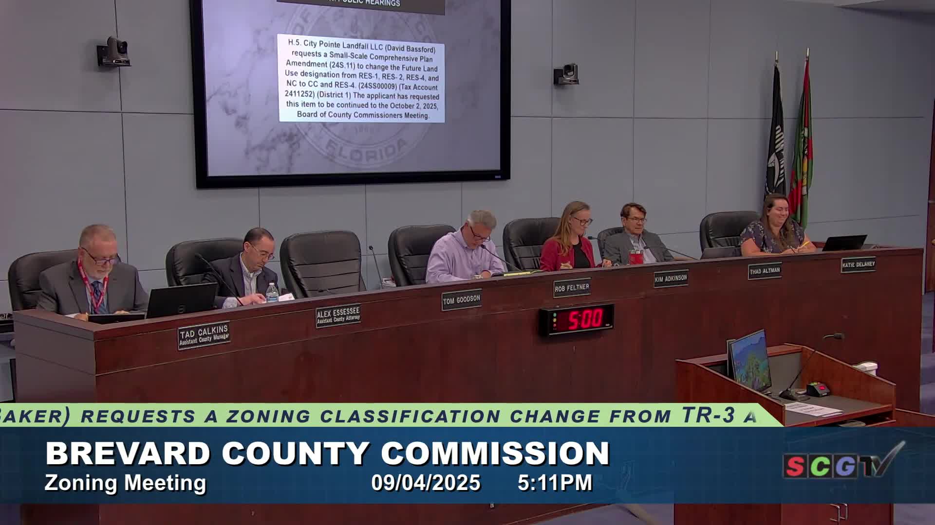 CityPoint Landfall comp plan and PUD request continued to Oct. 2