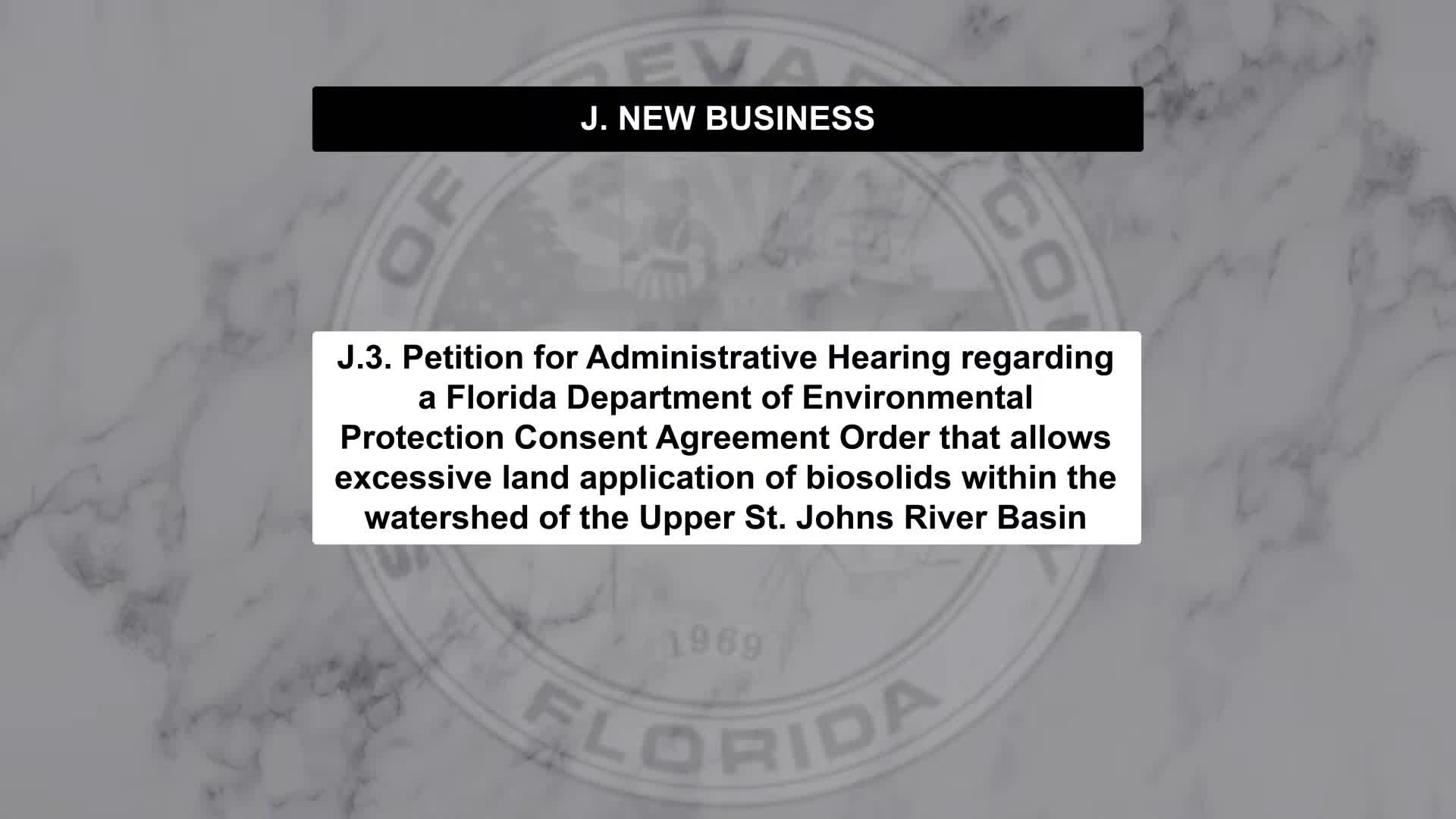Brevard commissioners authorize petition to challenge state consent order allowing heavier biosolids application near Lake Washington