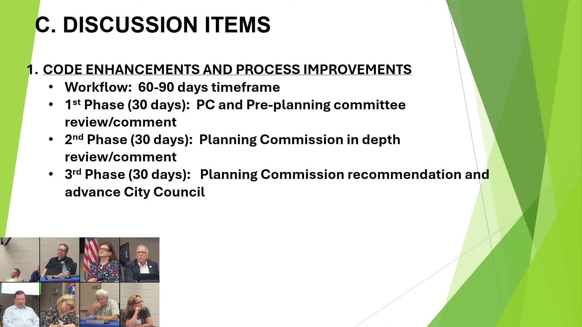 Planning staff outlines draft code changes on mobile food services, parking, encroachments and land disturbance