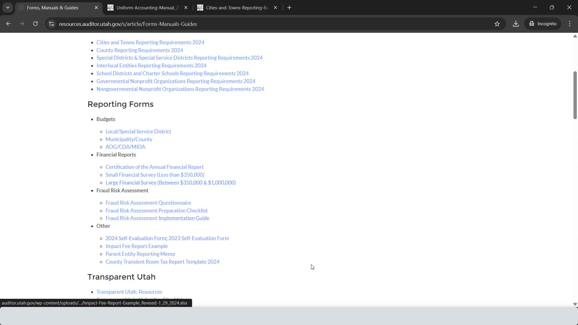 Auditor details impact-fee reporting, six-year limit and when an analysis is required