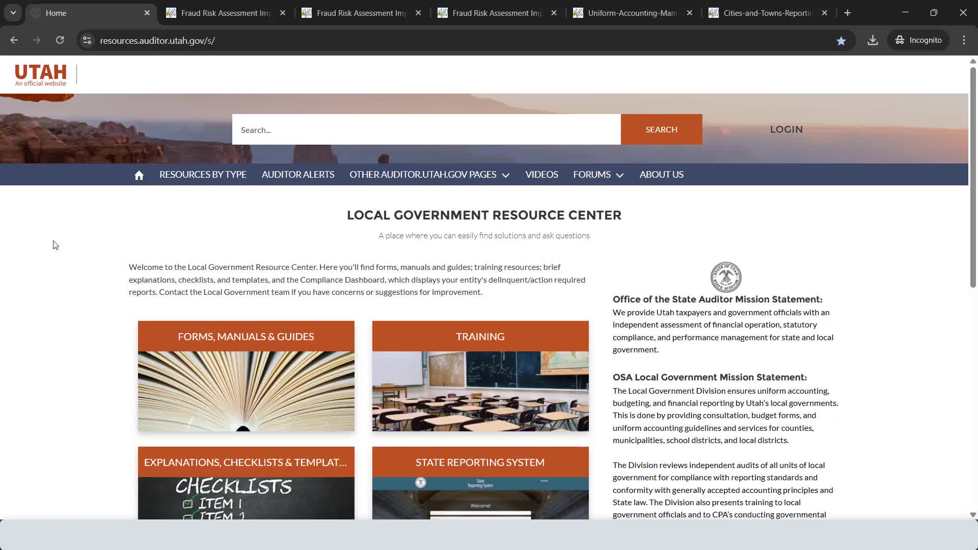 Auditor lays out required trainings: Open Public Meetings Act, special district board member course and GRAMA