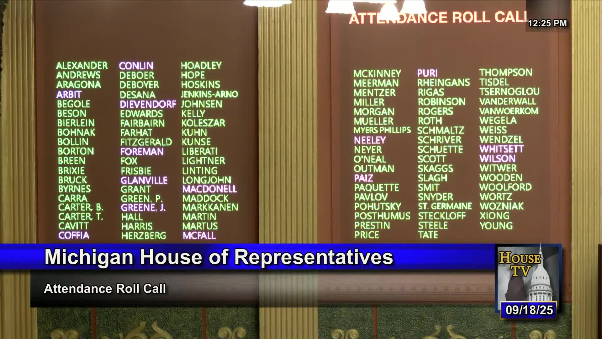 Michigan House Passes Multiple Bills Including POW MIA Recognition and Regulatory Reforms
