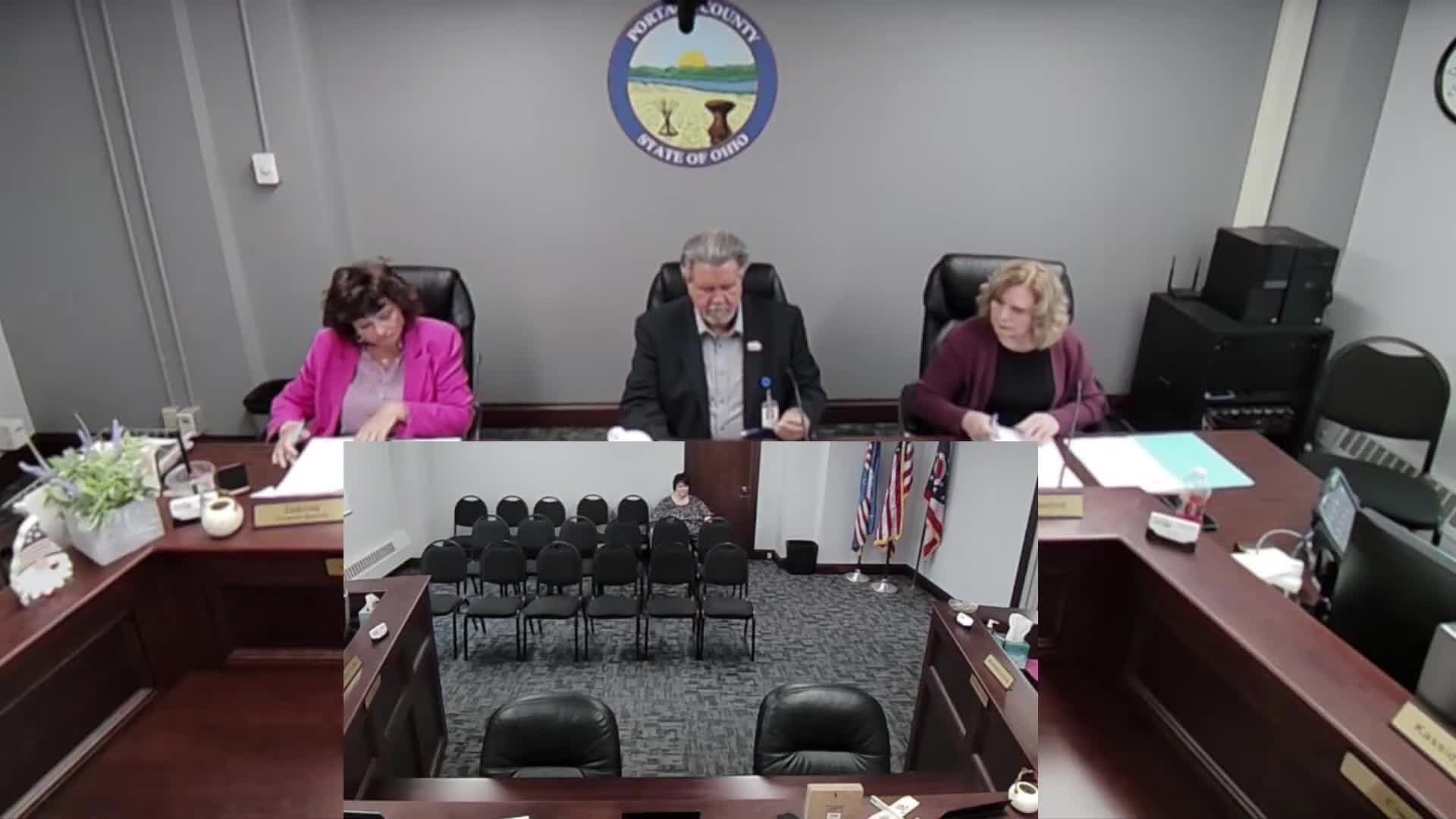 Portage County commissioners approve rehire of retiring office manager after required public meeting