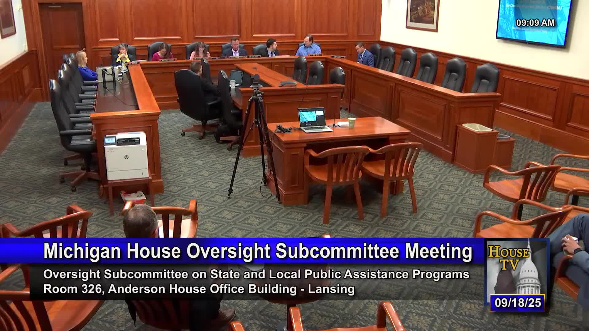Michigan Oversight Subcommittee Examines SNAP Error Rates and Proposed Penalties