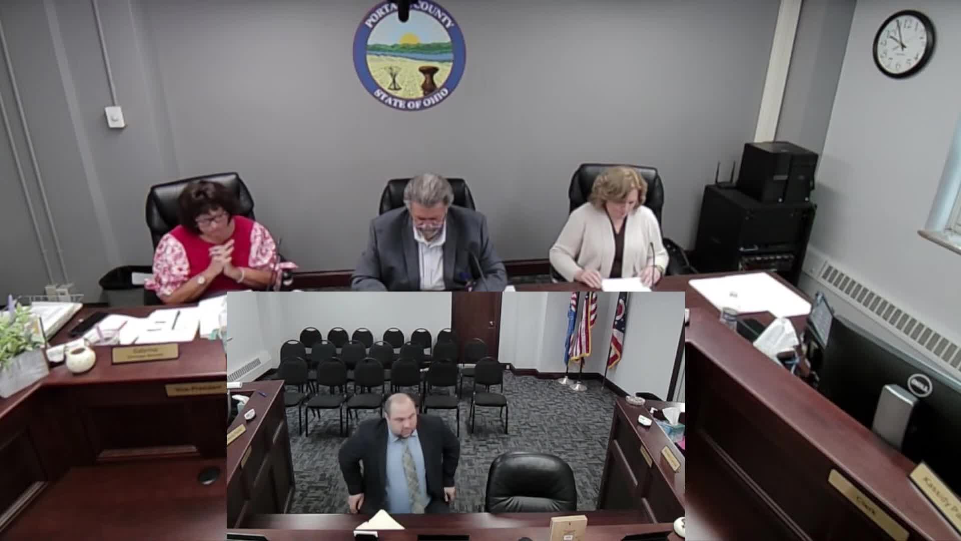 Portage County commissioners approve settlement and consent entry in case 2024C v 00012 following executive session