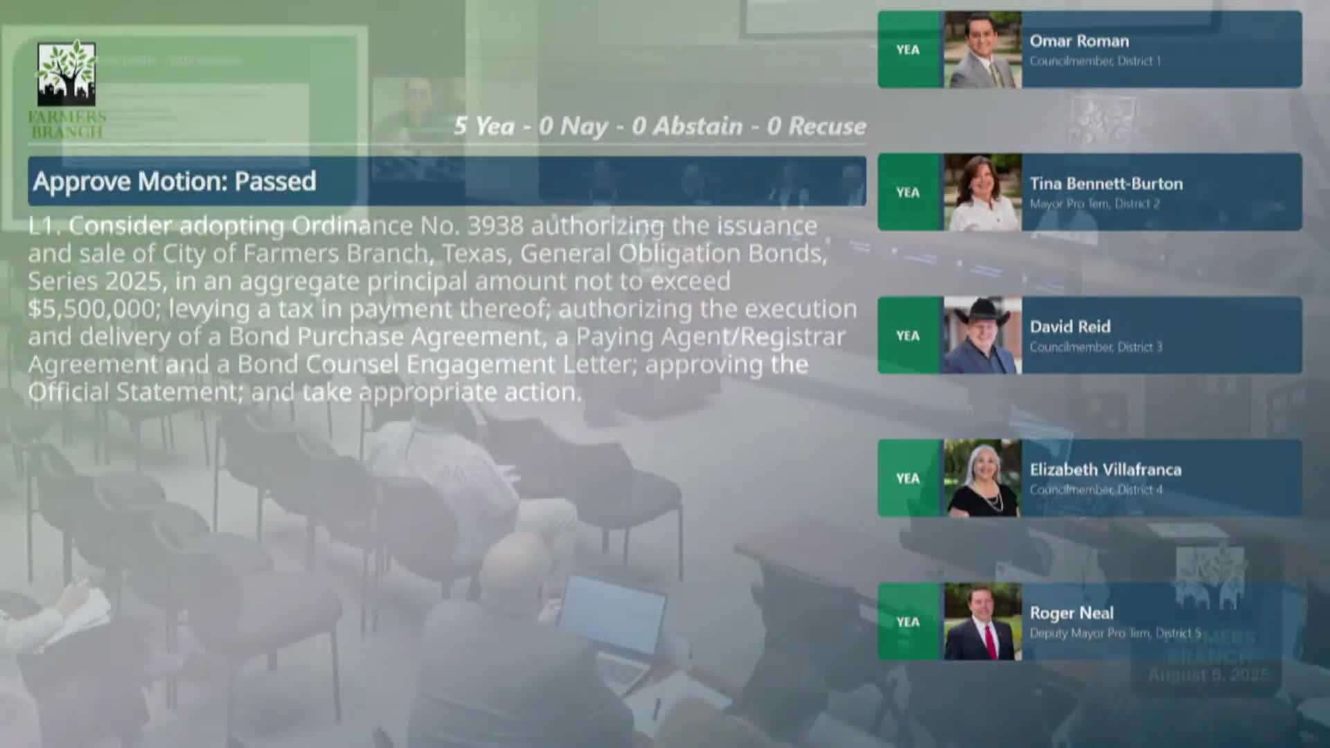 Council approves framework to finalize sales‑tax rebate to keep Monotronics/Brink's in Farmers Branch