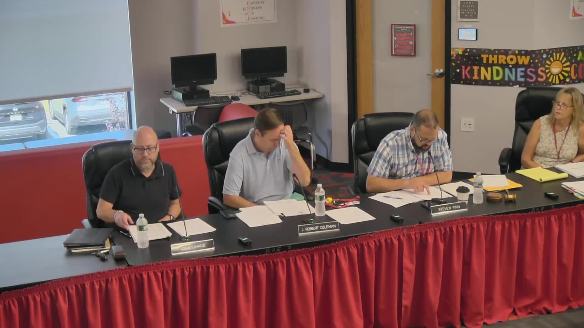 Board approves personnel addendums including resignations, date corrections and medical-exam authorization