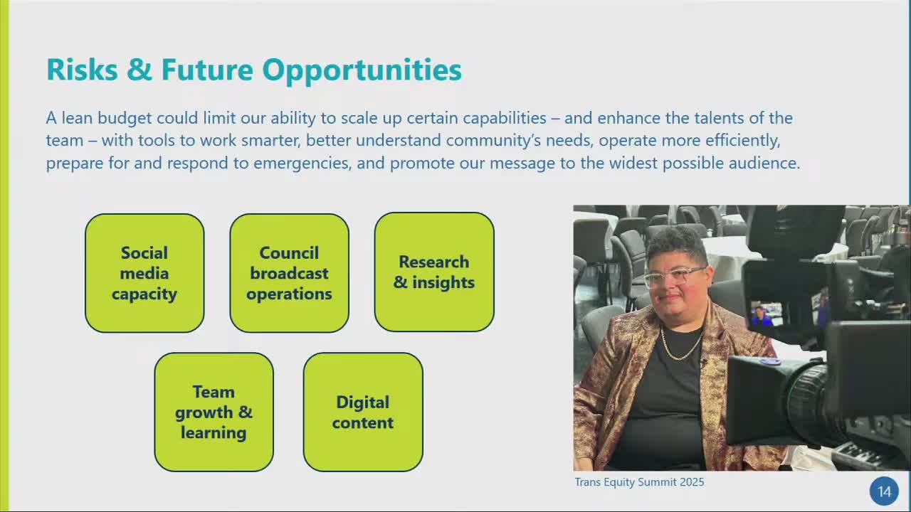 Communications Department Achieves Budget Neutral Growth for 2026 With Additional Personnel