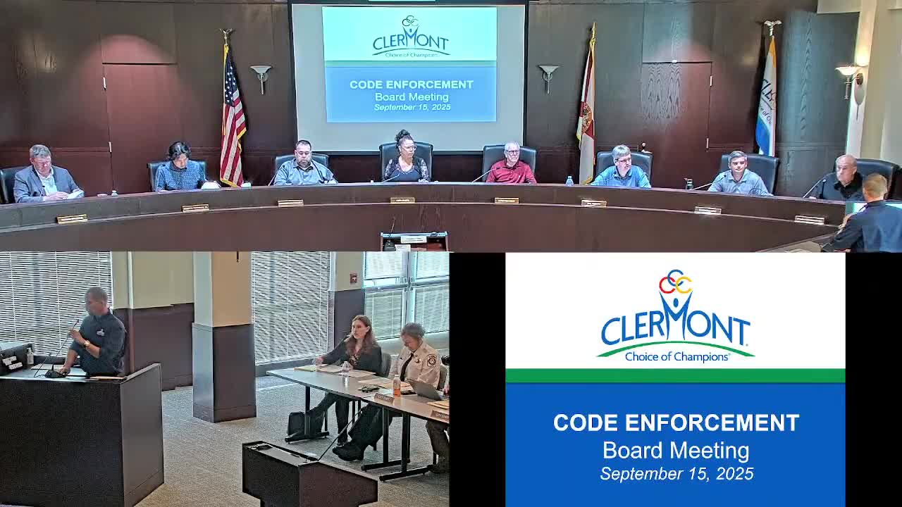 Colonial Tile & Pavers fine-reduction request tabled after respondent absent