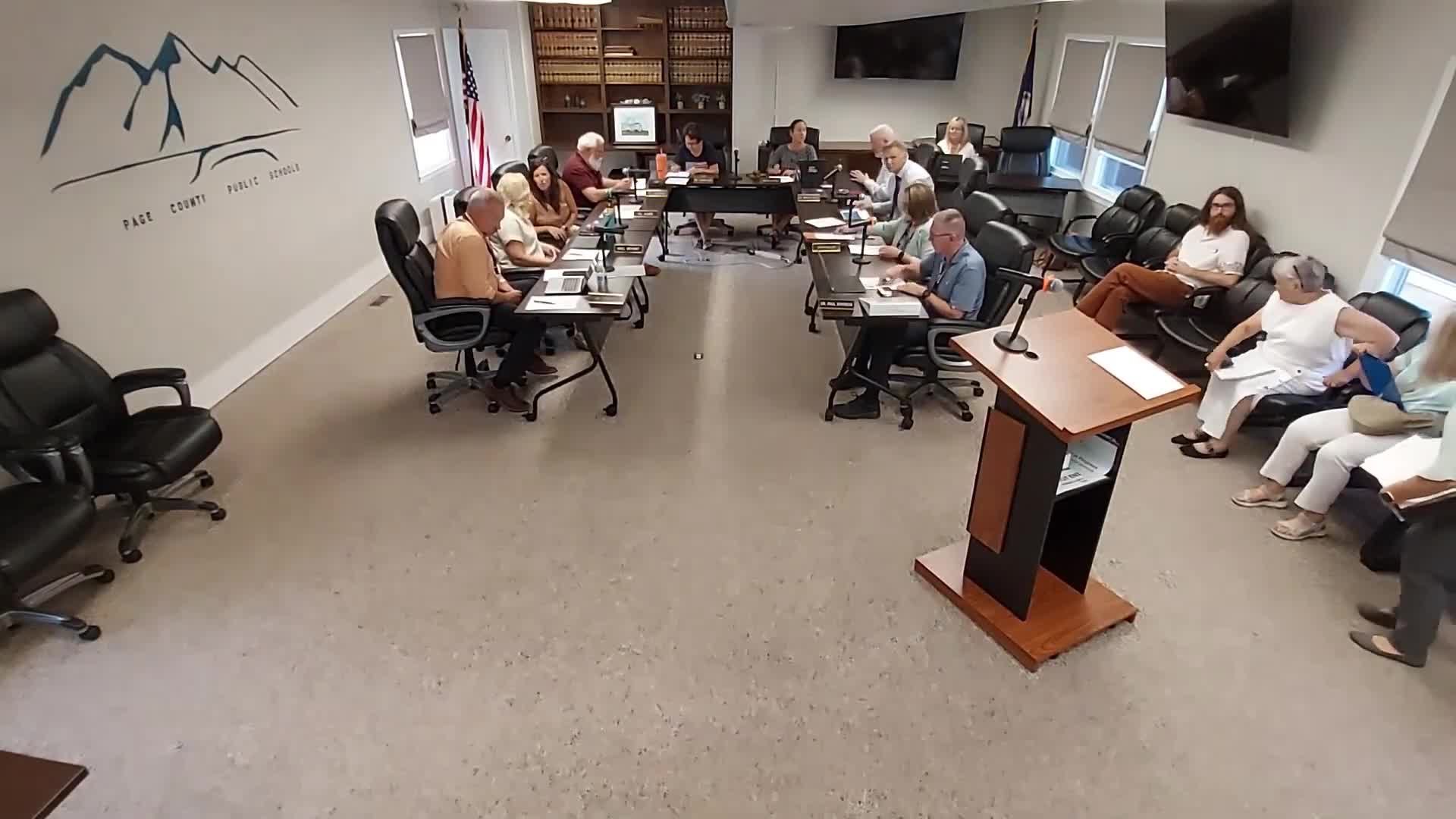 Page County board approves heat‑safety policy updates, authorizes GovDeals vehicle auction and approves claims