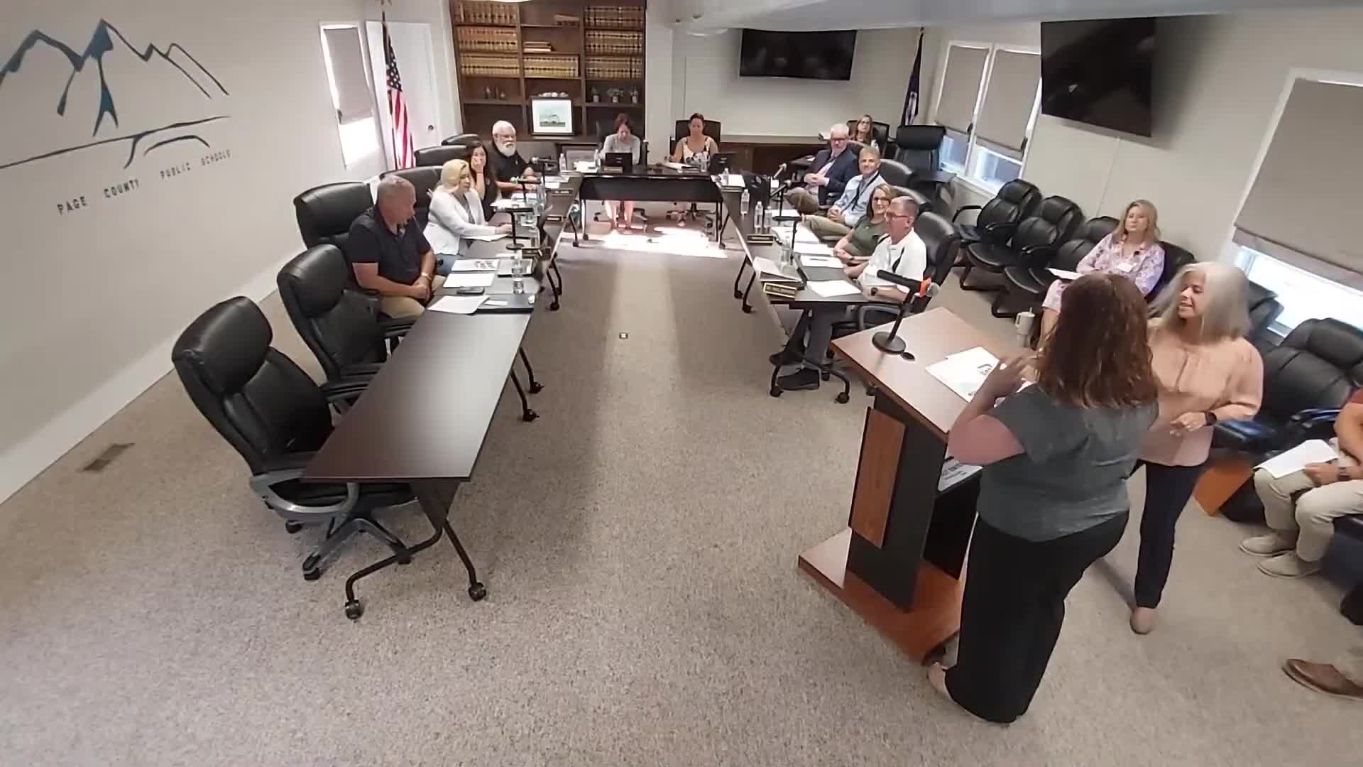 Page County Board adopts new student handbook, updates discipline and anonymous reporting