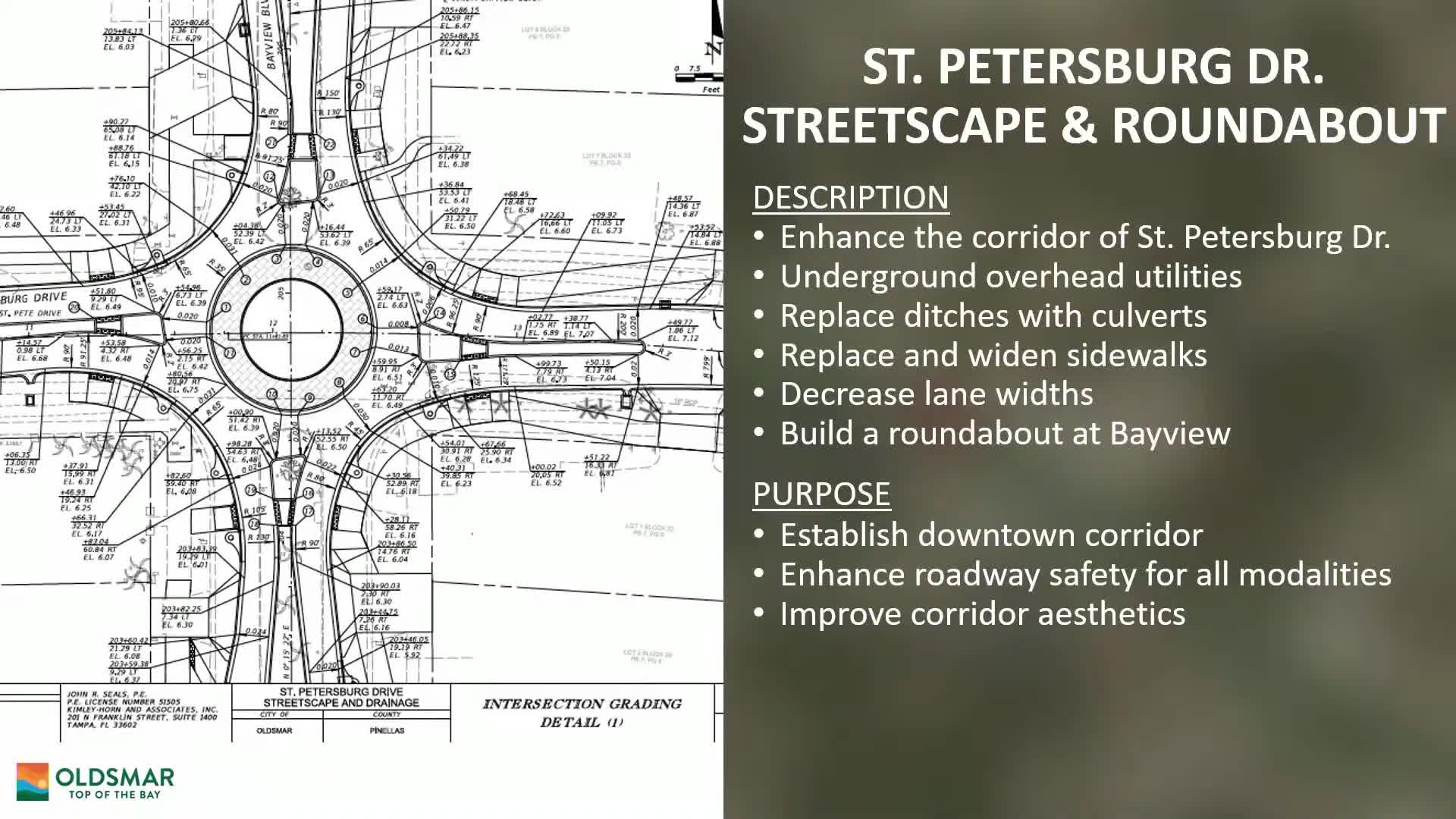 Saint Petersburg Drive streetscape, roundabout redesigns move forward after bid rejection; DOT review and CRA funds play central role