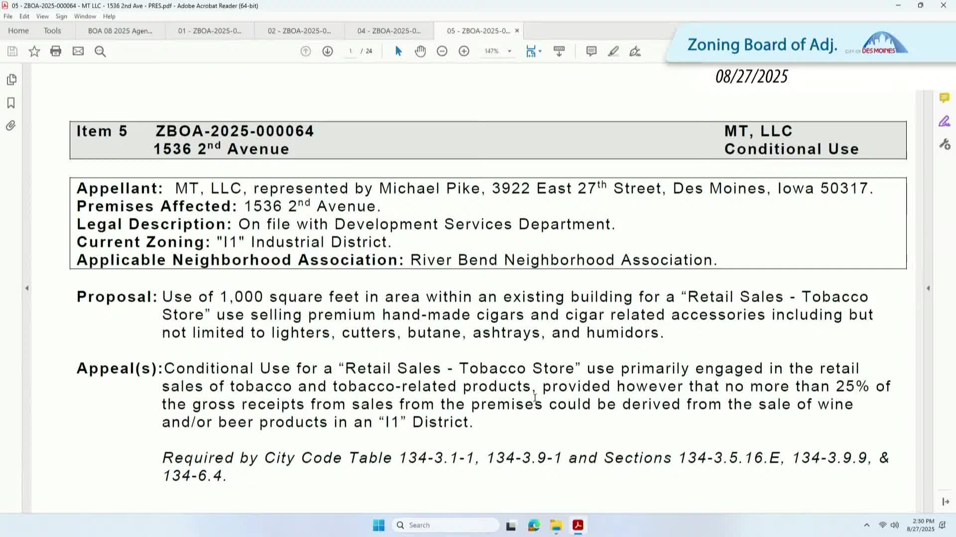 Board approves premium cigar shop at Second Avenue property with conditions