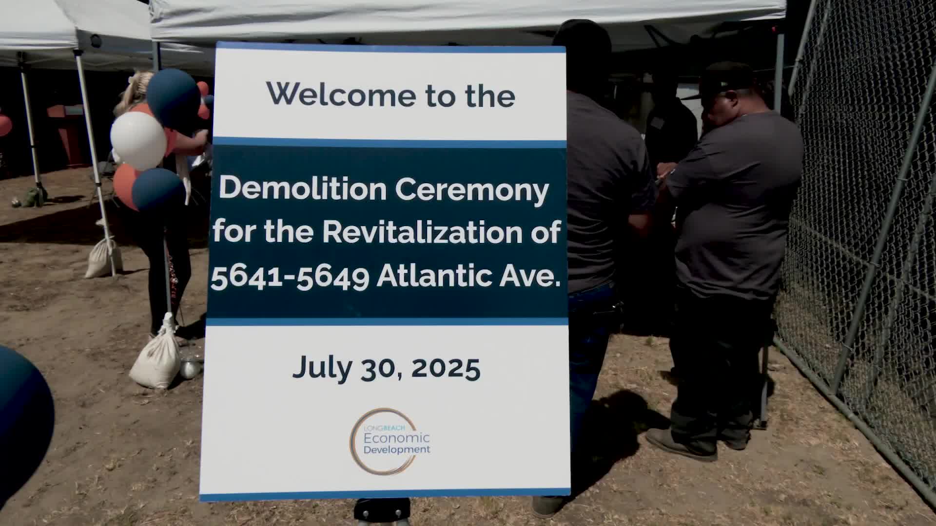 Long Beach Demolition Ceremony Marks Start of North Area Revitalization Project