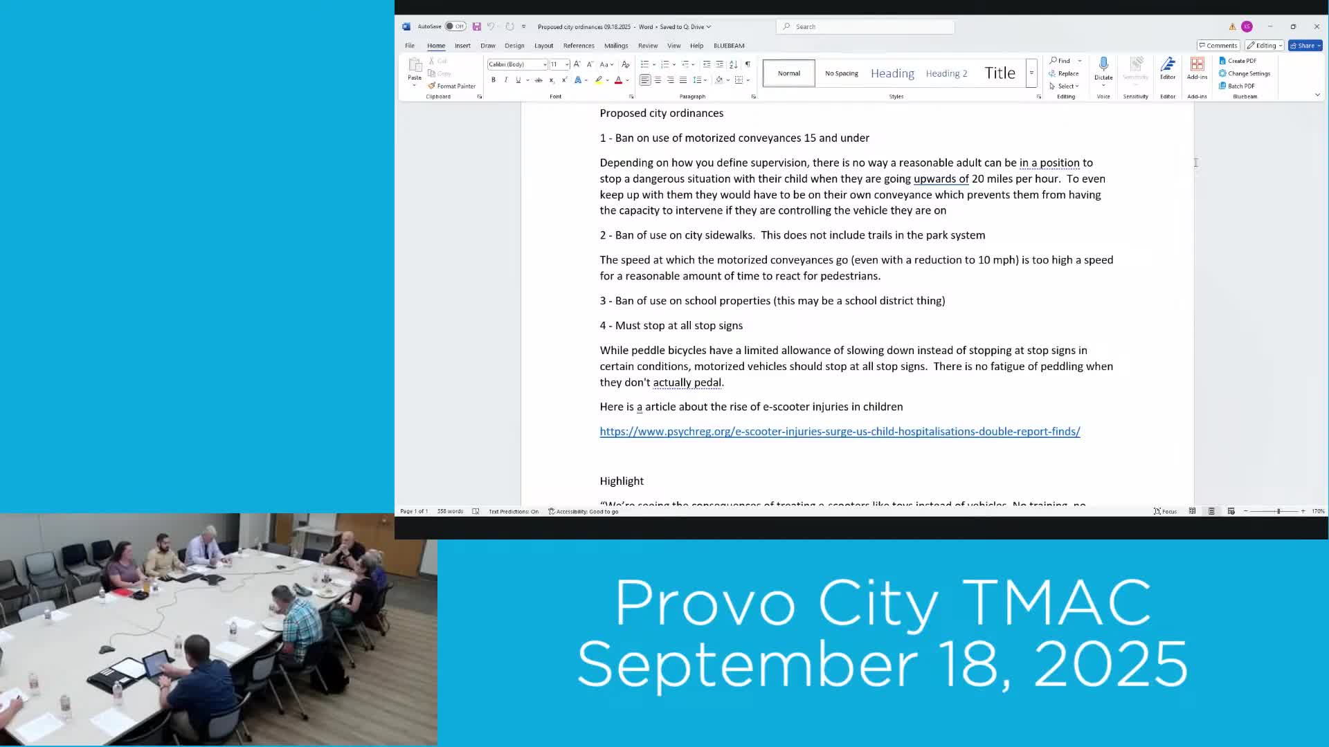 Provo City Council Discusses Regulations for Motorized Micro Mobility Vehicles