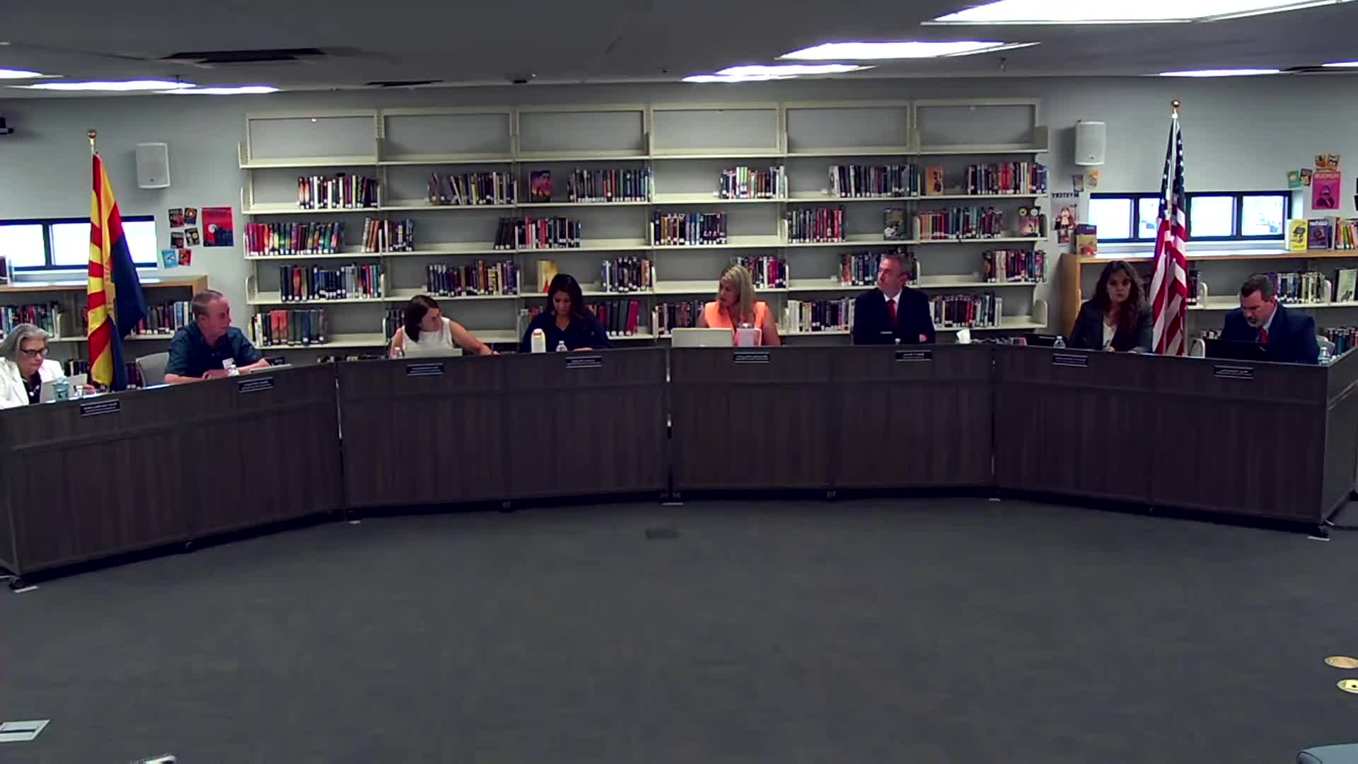 Board enters executive session on superintendent search; no public report