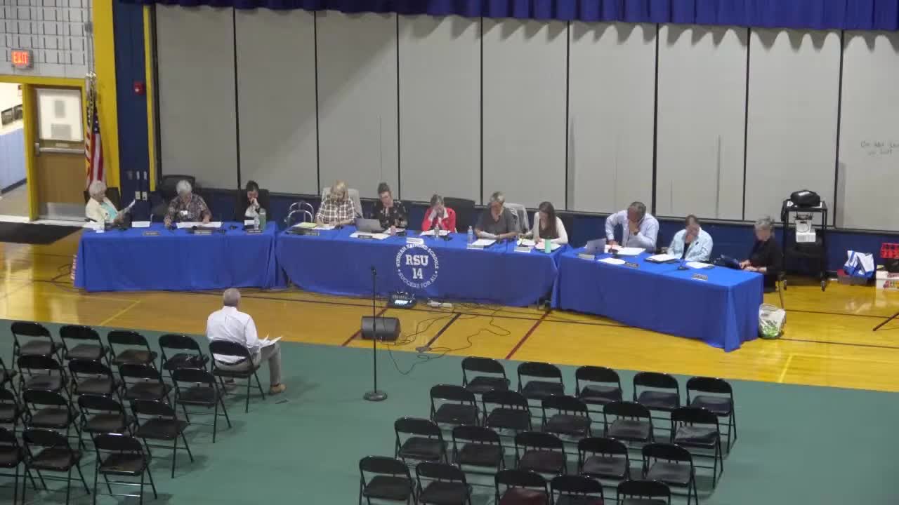 Board approves RSU 14 student handbooks; board asks for clarity on medication rules and table of contents