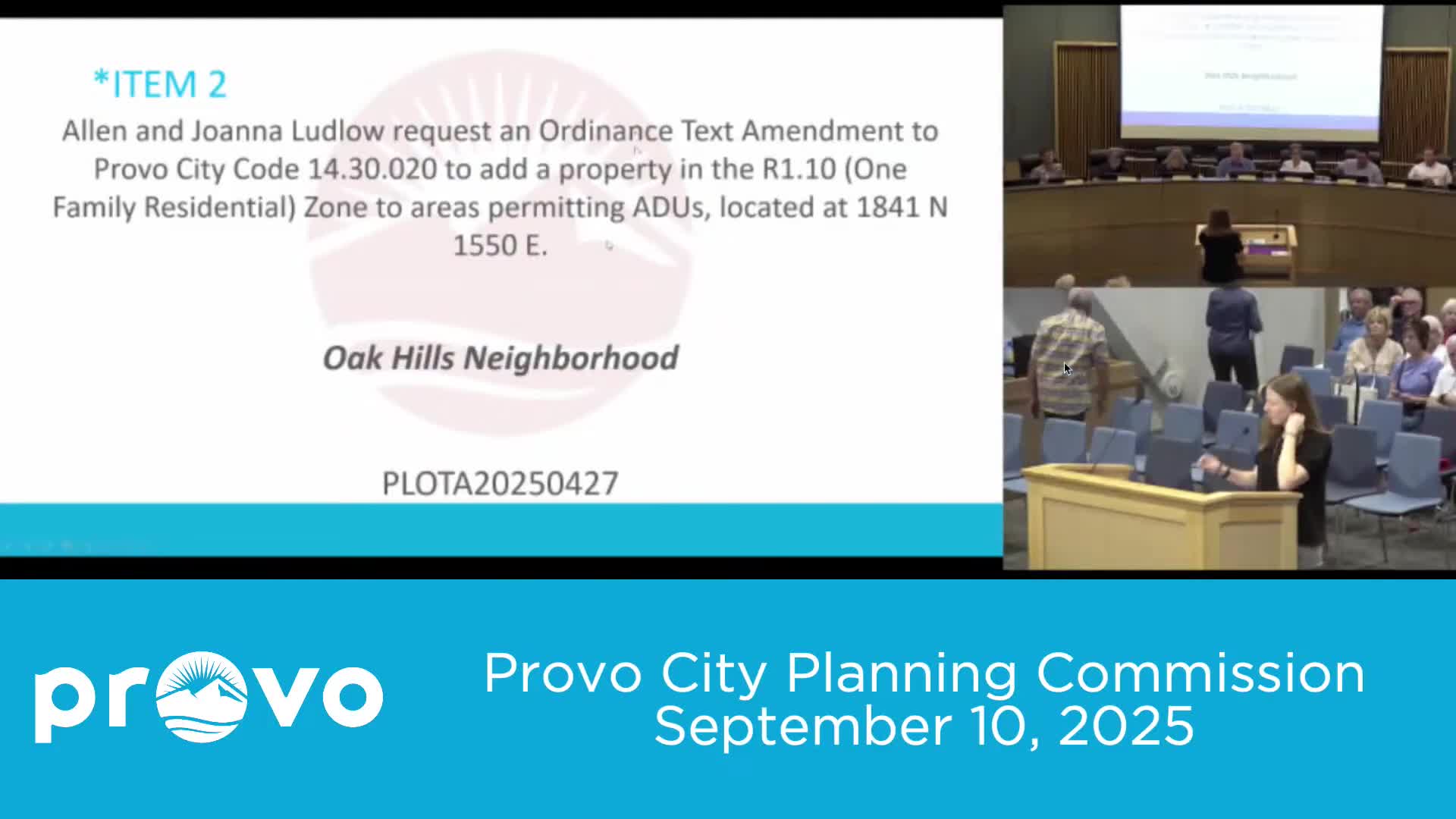 Provo planning commission reviews ADU proposal for 1841 North 1550 East amid community concerns