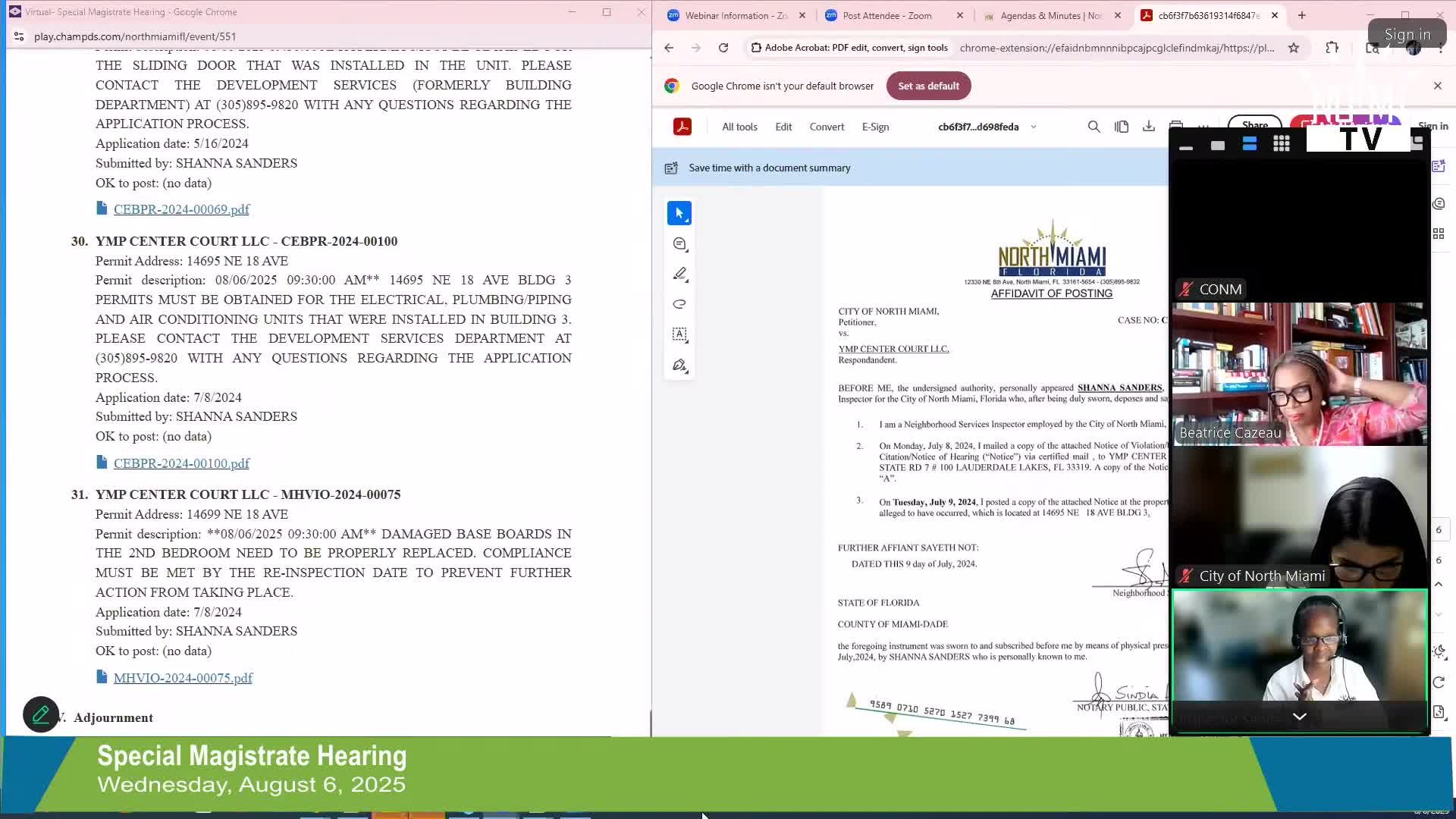 Special magistrate orders Central Court owner to obtain permits after inspections find unpermitted electrical, plumbing and HVAC work