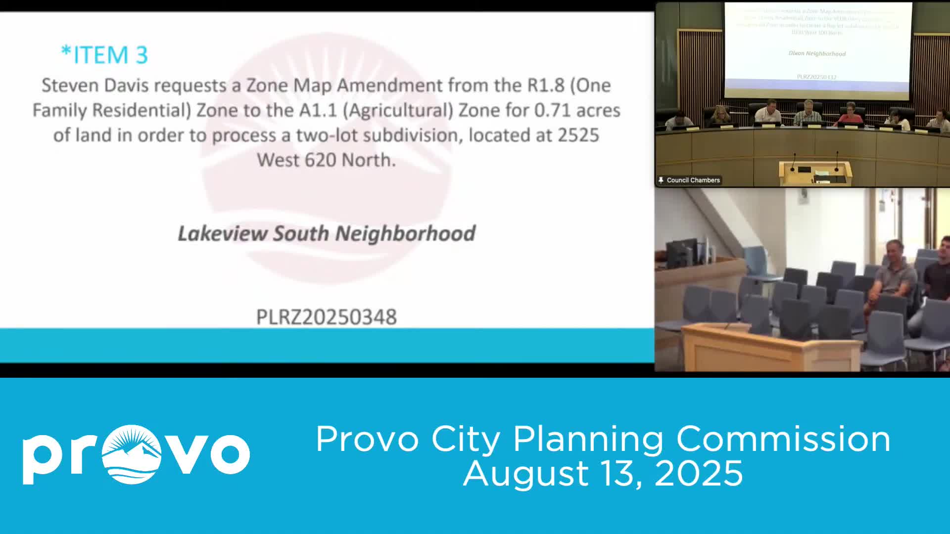 Commission urges denial of rezone to allow flag lot at 1050 West 100 North, flags spot‑zoning and owner‑occupancy risks