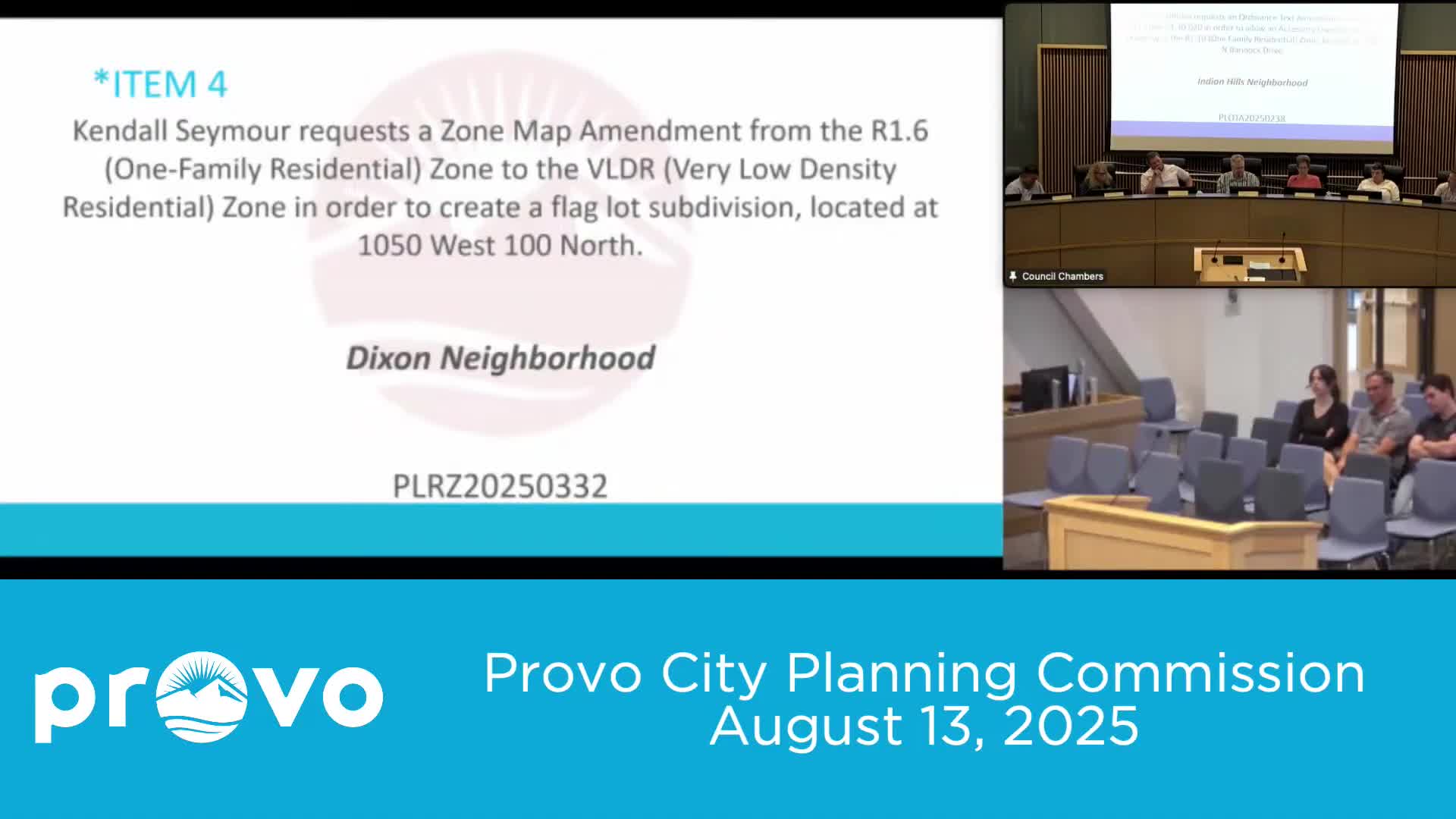 Planning commission forwards positive recommendation to allow accessory dwelling at 3080 North Bannock Drive and asks council to fix owner‑occupancy enforcement
