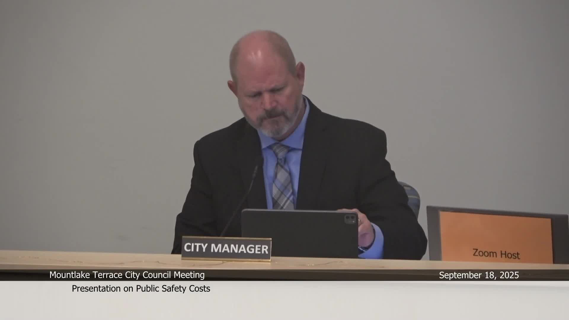 City Council Reviews Rising Public Safety Costs Amidst Budget Concerns