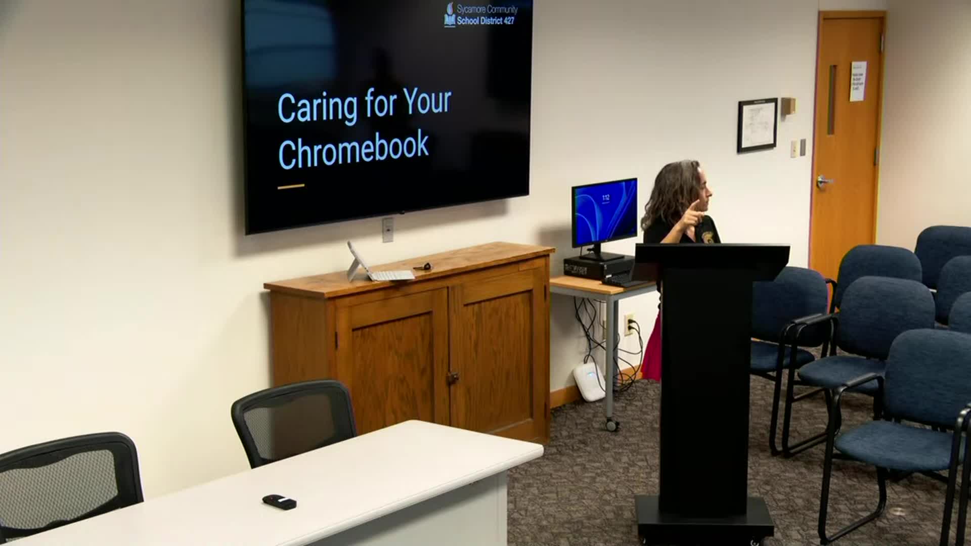 Staff test cameras, encoder and monitor; plan to return monitor by Wednesday