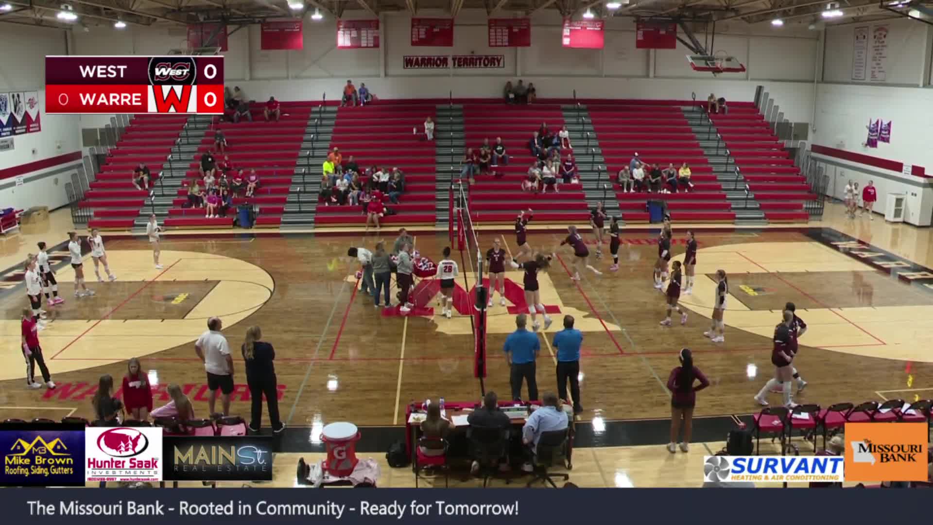 Saint Charles West rallies from 0-2 to beat Warrington in five-set volleyball match