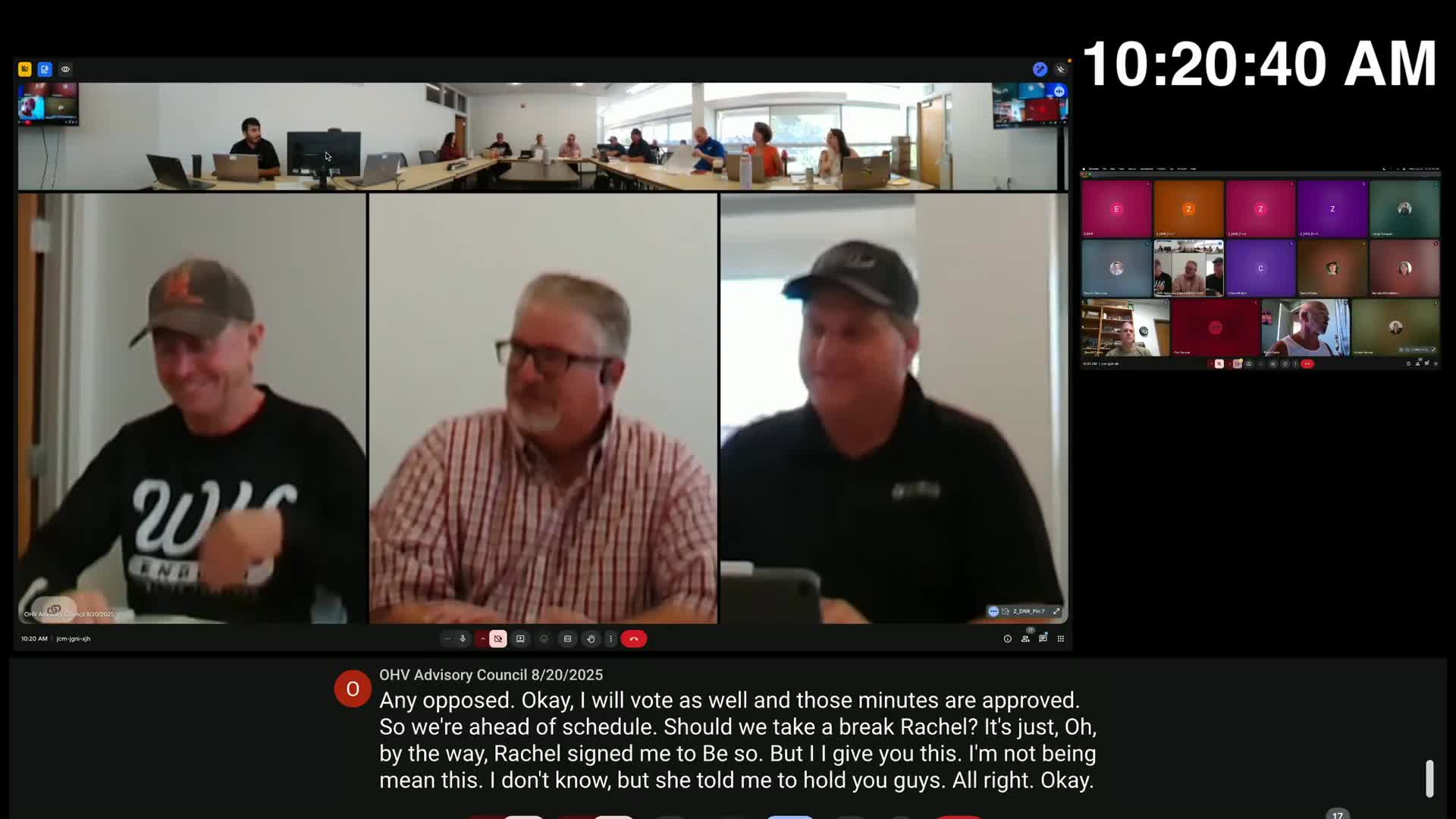 OHP council allows 12‑month in‑kind match, approves grant cycle changes and a slate of recreation grants