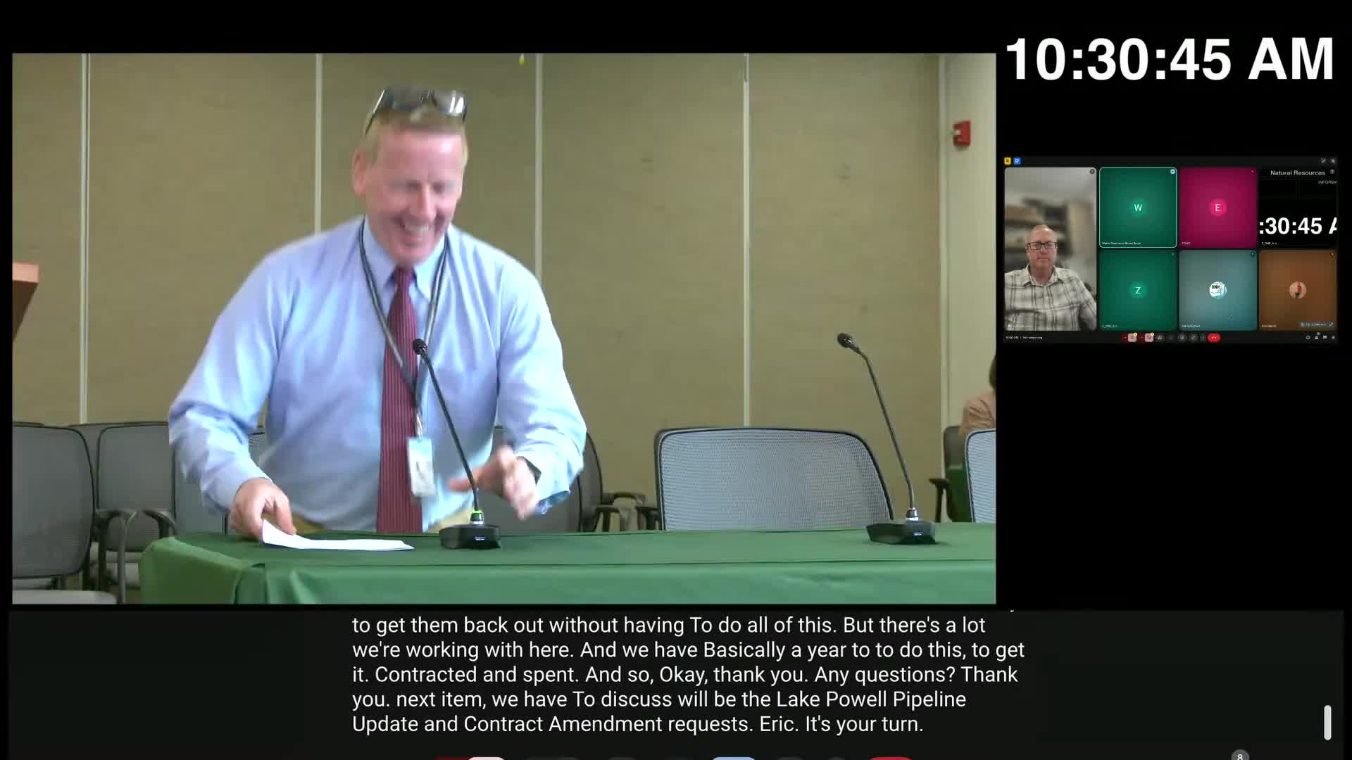 Staff seeks two‑year contract extensions for Lake Powell pipeline work as Colorado River negotiations continue