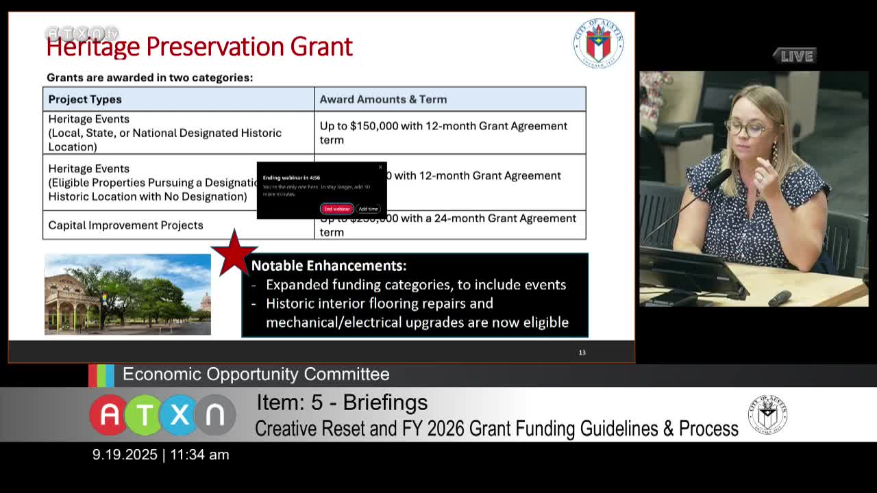 Austin's Creative Funding Program Expands to Include Heritage Events and New Grant Applications