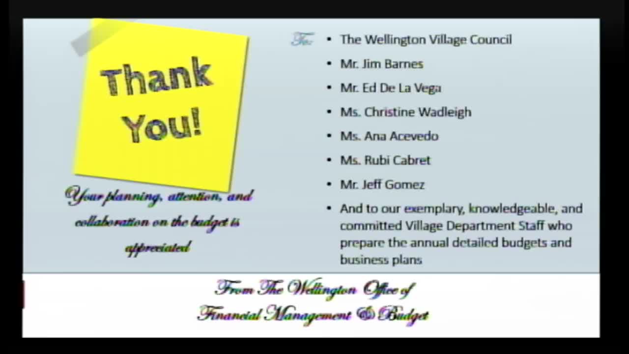 Wellington Council Approves Stable Millage Rate Budget Supporting Community Services