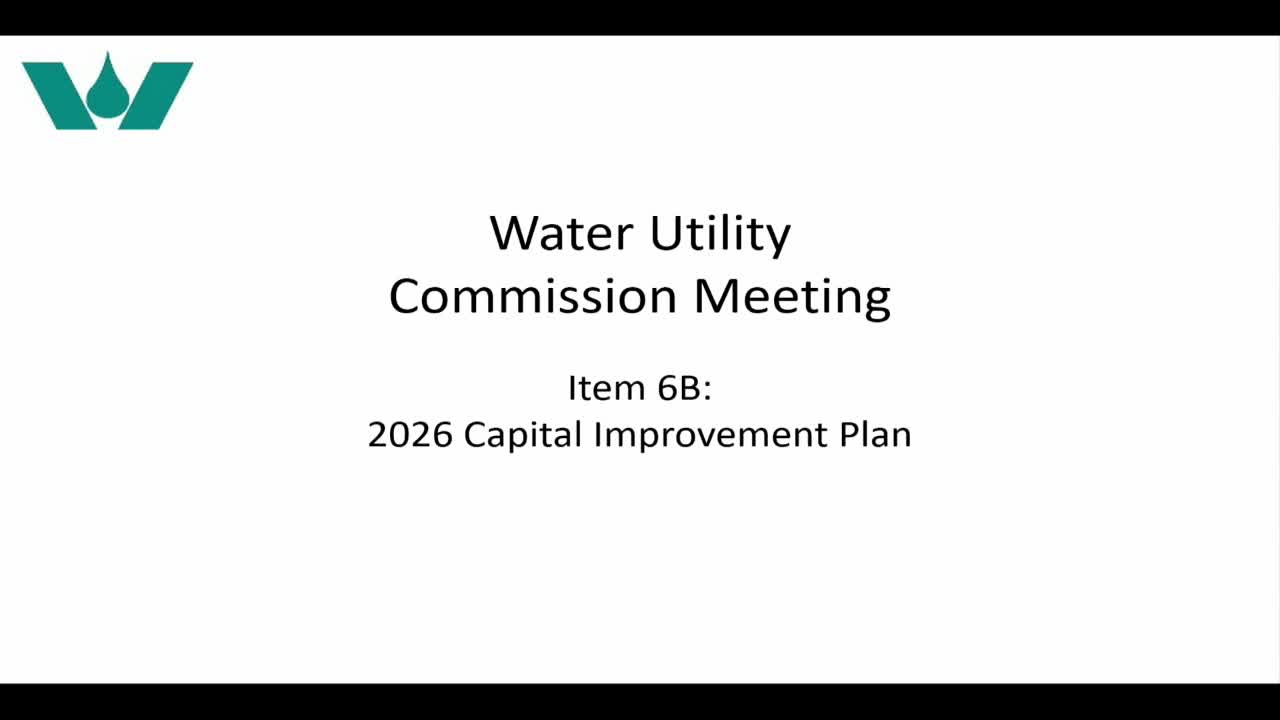 City Council Previews 2026 Capital Improvement Plan Ahead of November Approval