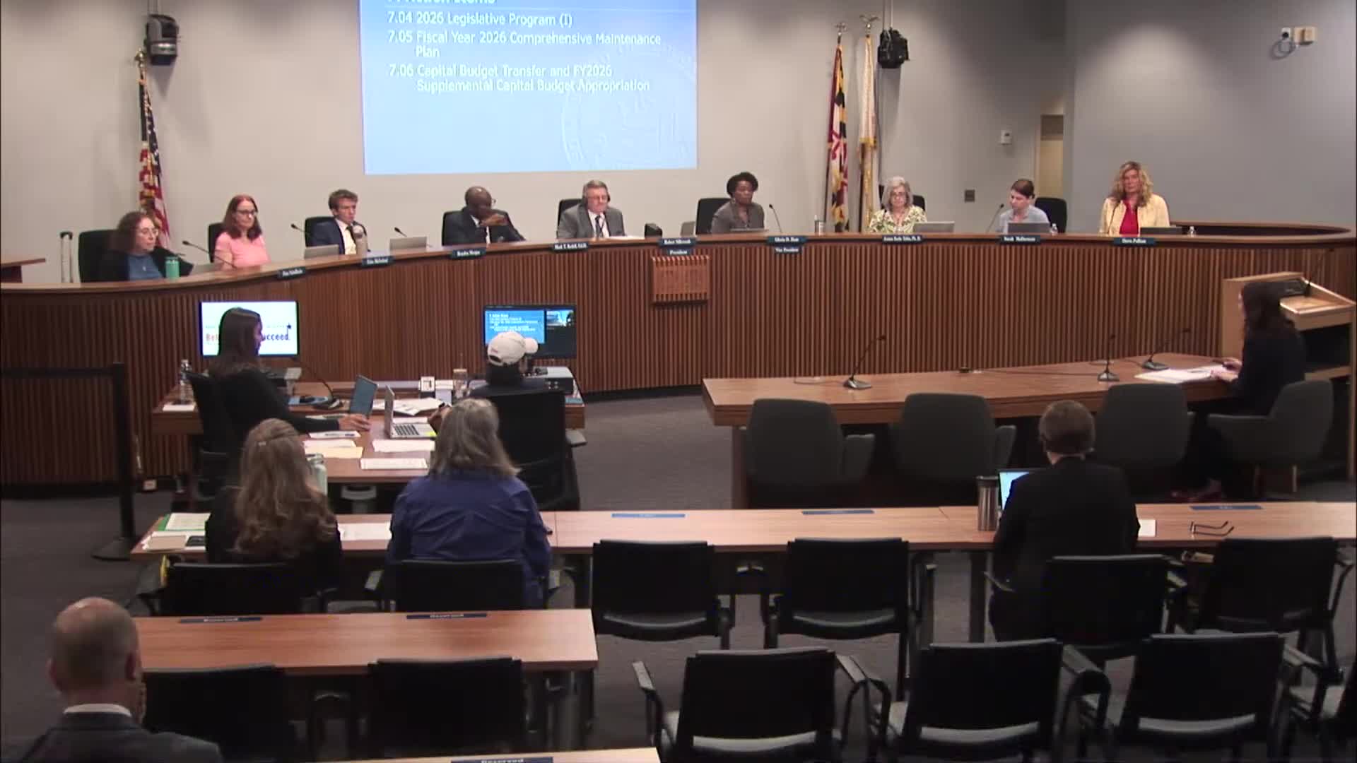 Board reviews draft 2026 legislative program focused on Blueprint funding, career ladder changes and counselor inclusion