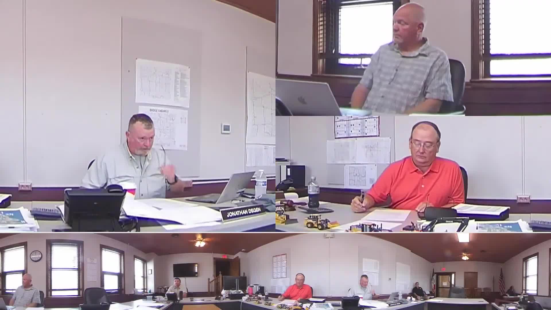 County Board Reviews Veterans Affairs Staffing and Road Closure Request for Festival