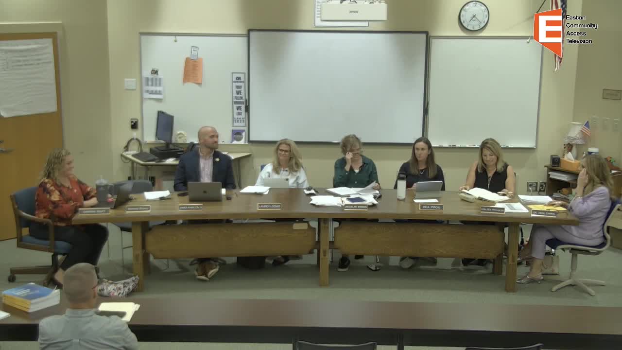 Easton Schools Revert Registration to Schools Amid RFP Processes and New MCAS Data