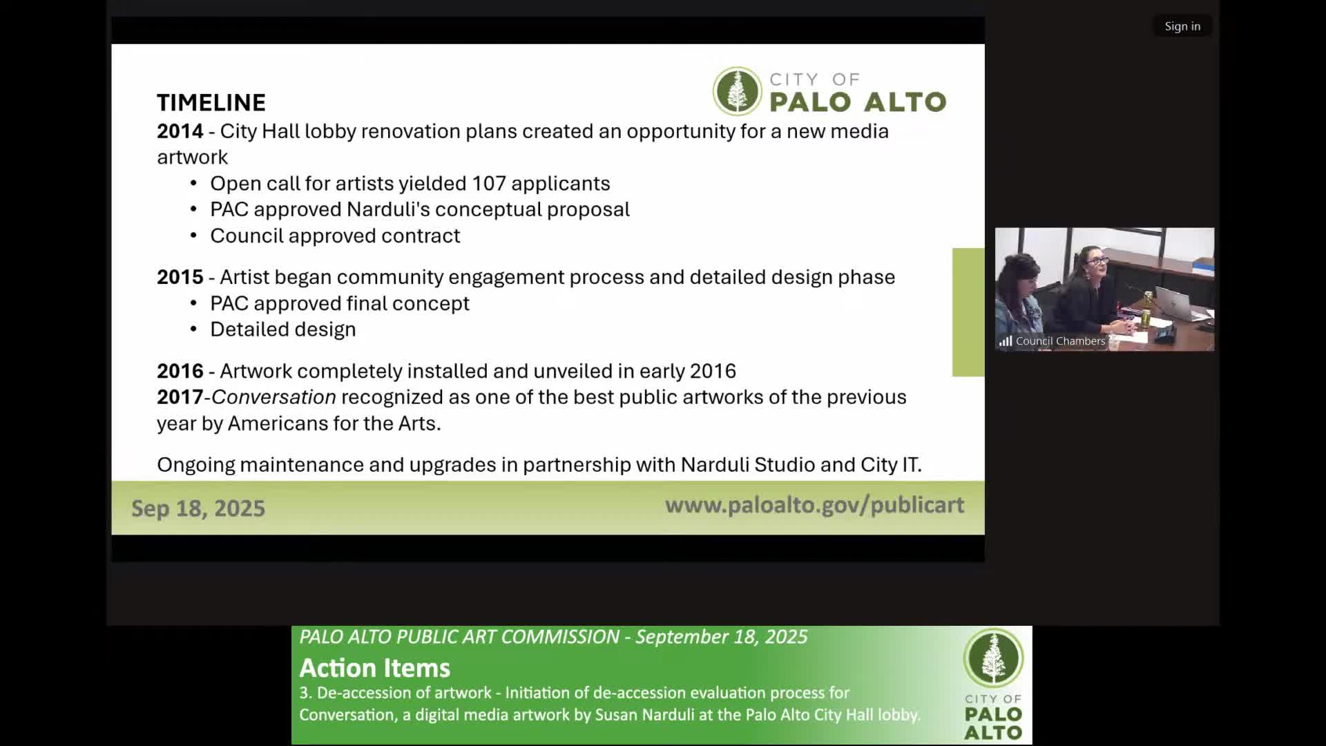 Palo Alto City Hall Considers Deaccession of Interactive Artwork After Maintenance Struggles