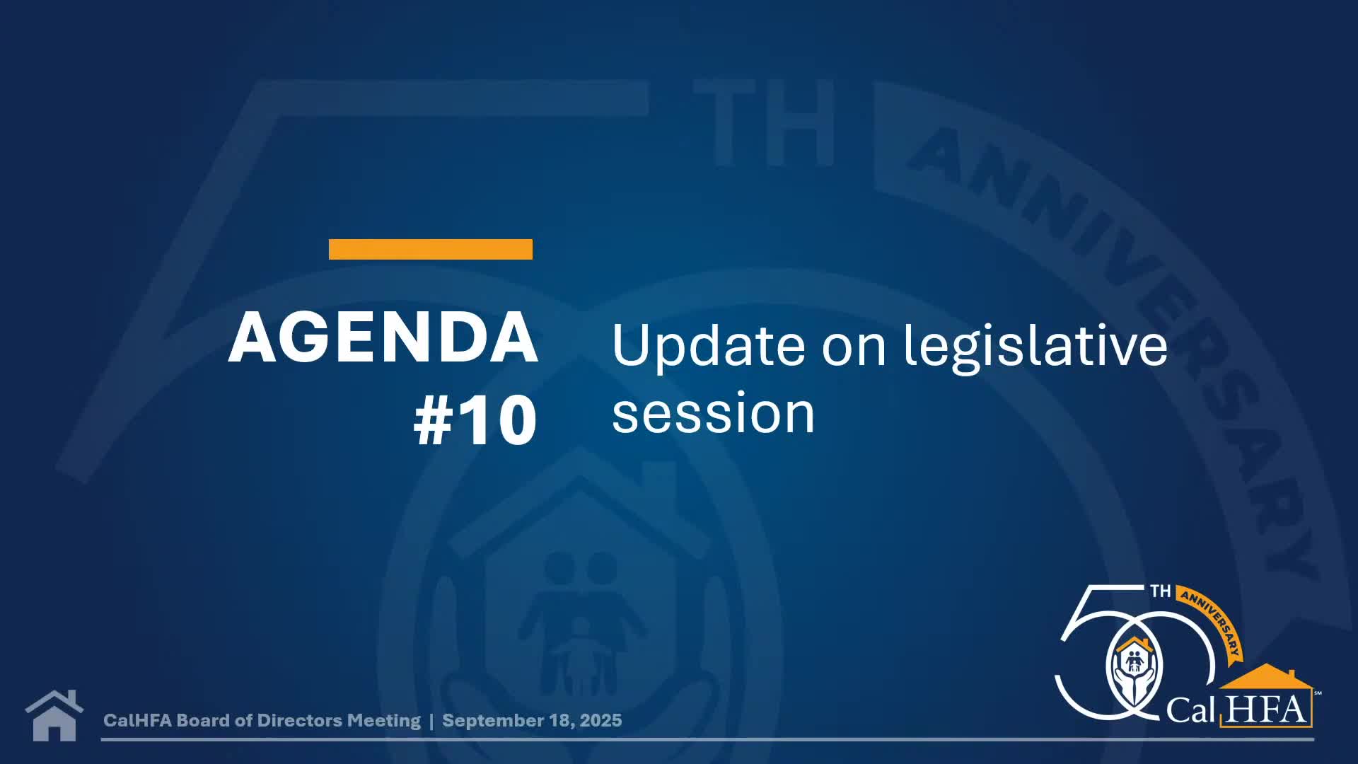 CalHFA legislative director briefs board on state bills and federal housing developments