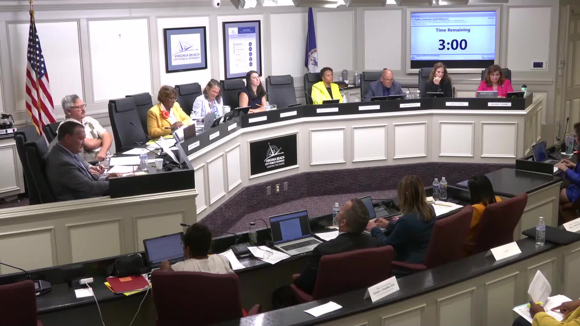 Parents allege improper search and isolation of student at Plaza Middle during public comment; board hears accusations but no formal action taken