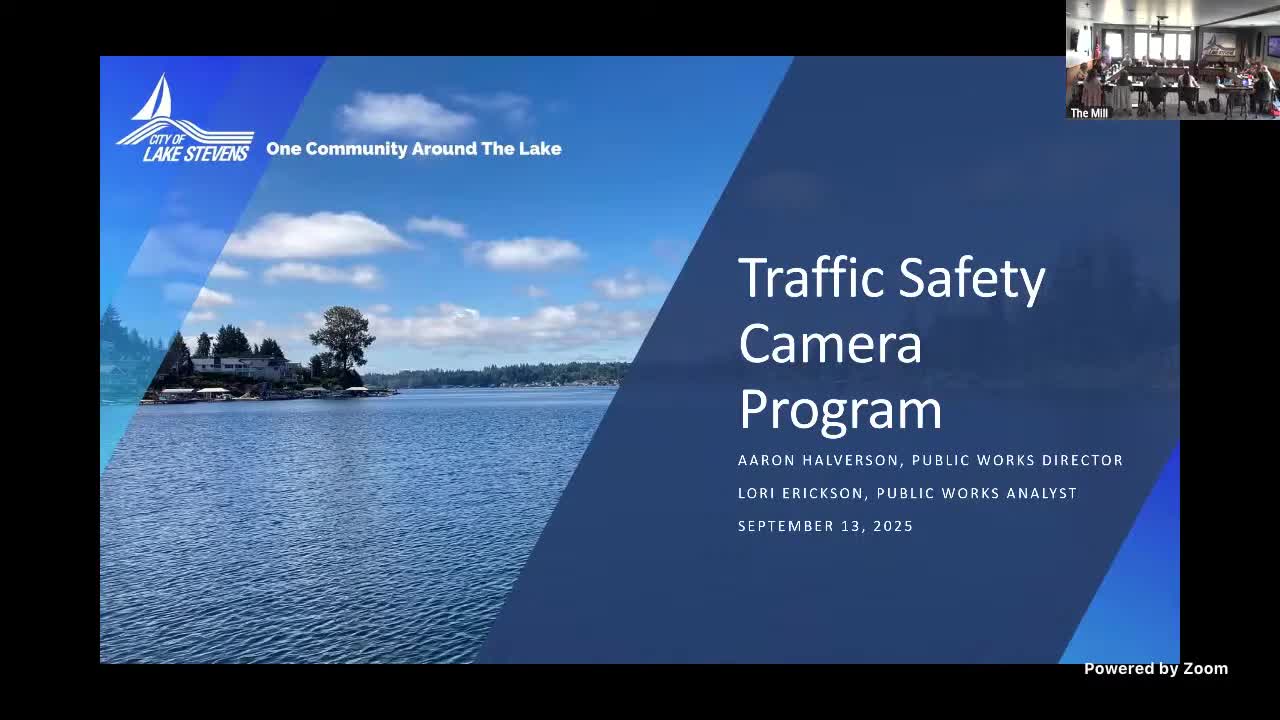 Lake Stevens City Council Advances Traffic Safety Camera Program Discussion