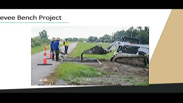 Parish details canal cleanings and levee bench project as river levels fall