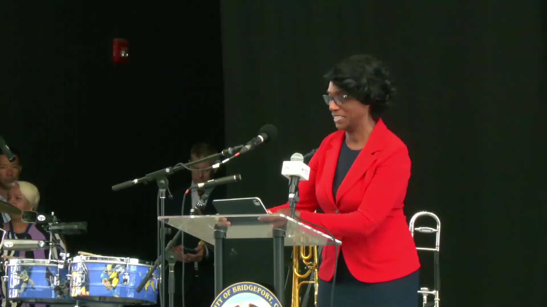 Bridgeport leaders pledge support as schools open; district cites drop in special-education vacancies, restored bus service