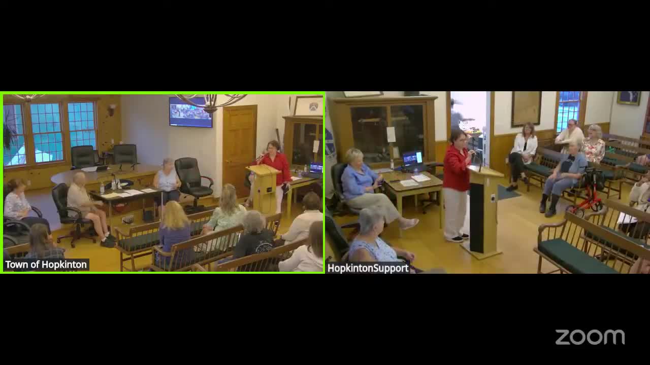 Hopkinton Residents Discuss Hopeless Golf Course Status and Water Supply Challenges