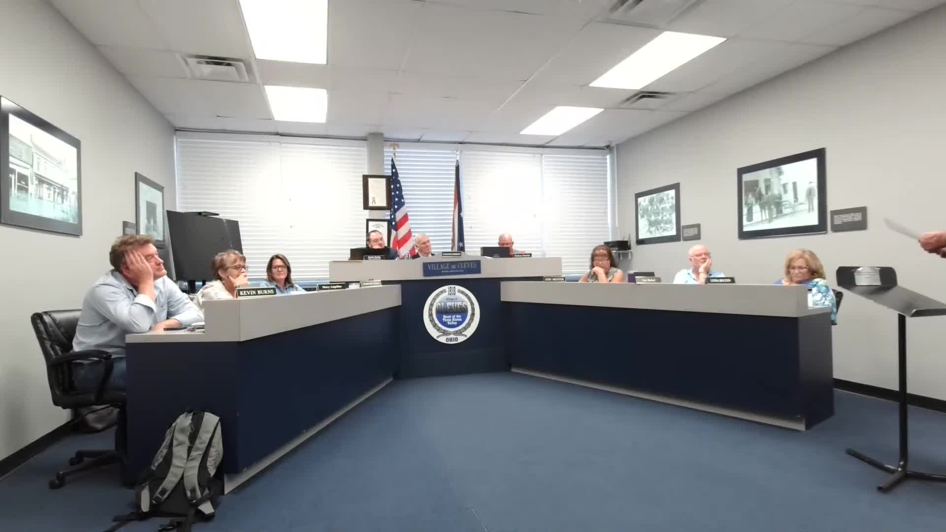 Service director details roadway patching, brush clearing and park maintenance; council hears resident concerns about missed potholes