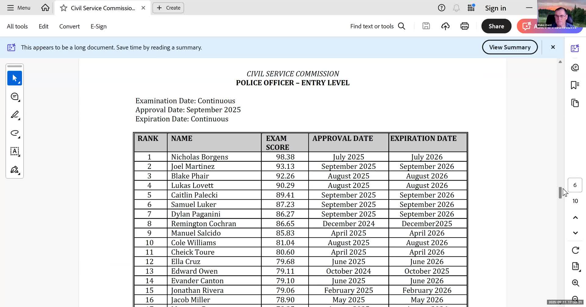 Tumwater Civil Service Commission approves three police eligibility lists