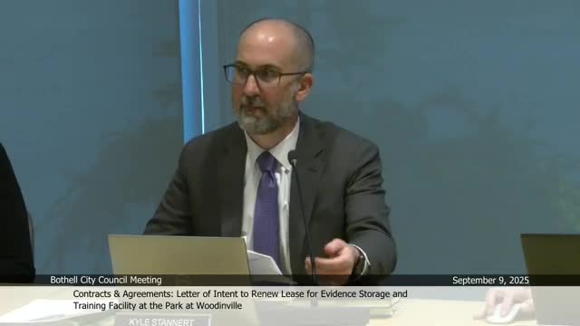 Council authorizes city manager to negotiate three‑year lease for off‑site police evidence storage